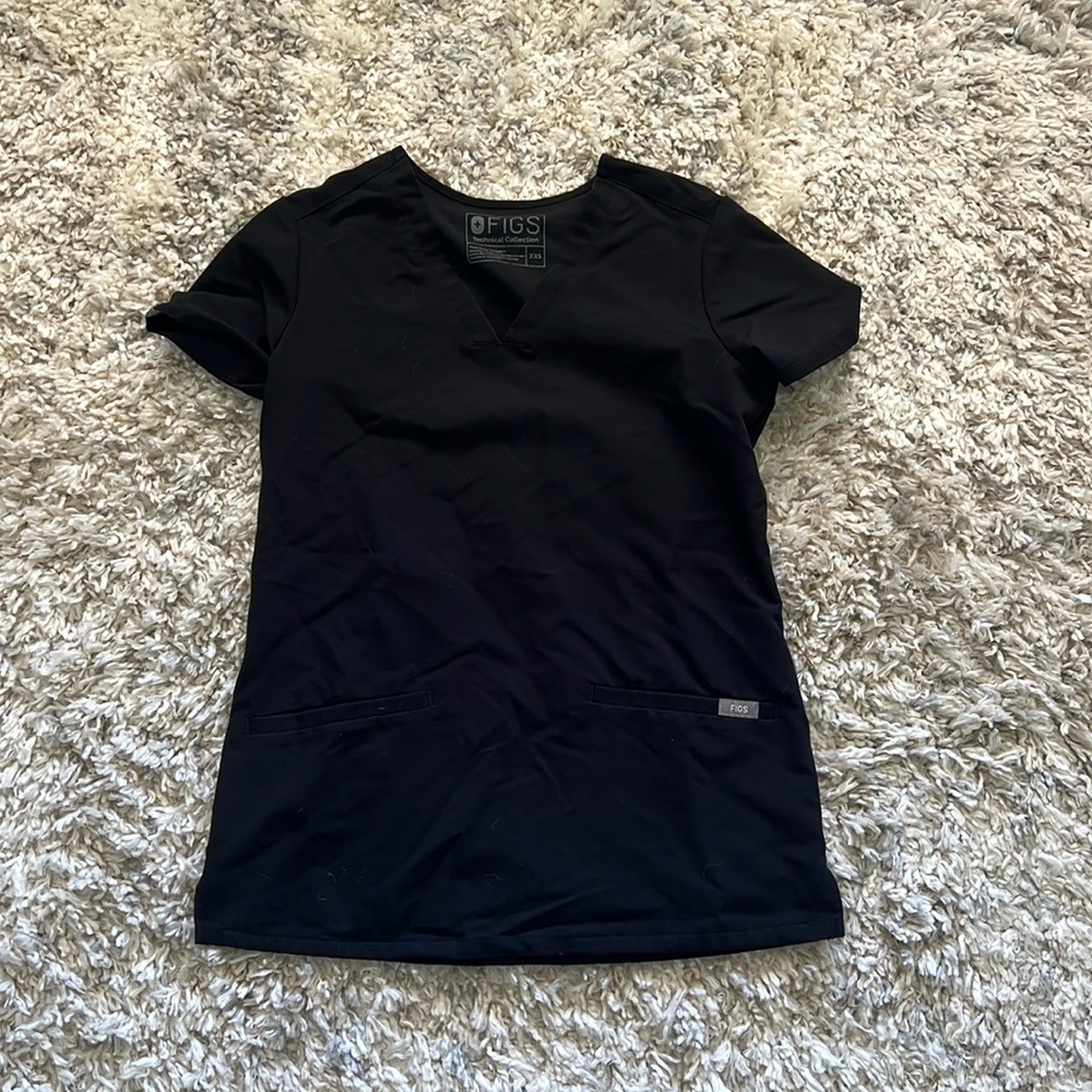 Figs black scrubs set